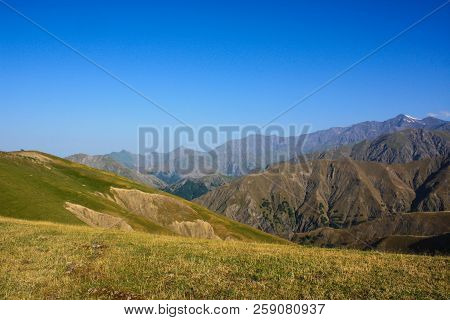 Azerbaijan, Gabala, Caucasian Mountains, Beautiful Scenery From A Height