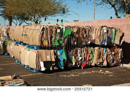 Pappe recycelt