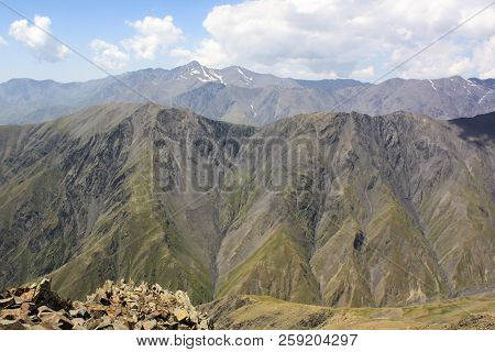 Azerbaijan, Gabala, Caucasian Mountains, Beautiful Scenery From A Height