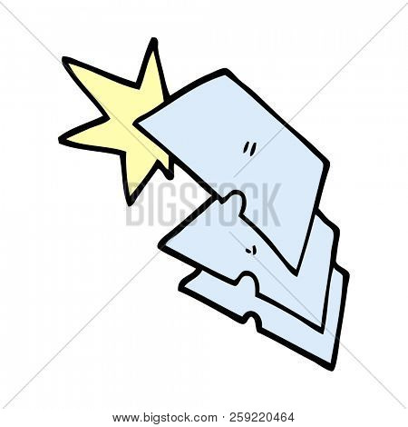 cartoon doodle shiny razorblades