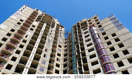 Construction Site. Building Under Construction. Construction Background.