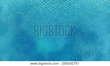 Aerial. Blue Water Texture For Your Design.