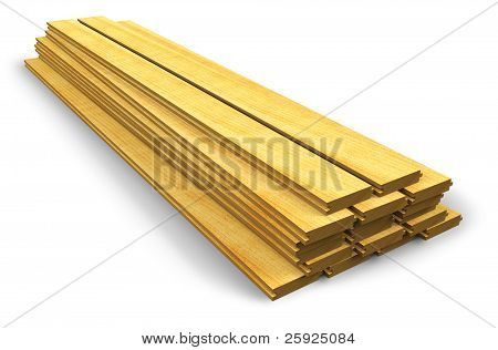 Stapel von Holzkonstruktion Planken
