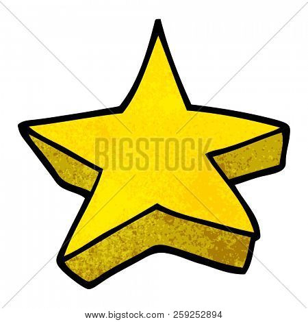 cartoon doodle shooting star