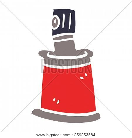 cartoon doodle aersol can