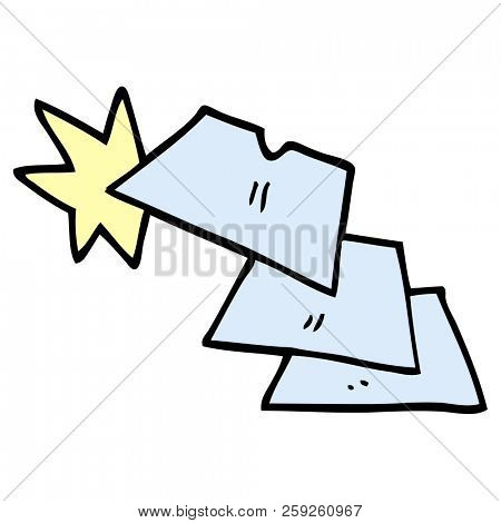 cartoon doodle shiny razorblades