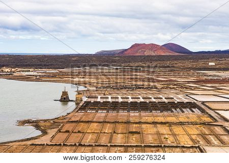 La Hoya, Spain - December 15, 2017: Janubio Salt Mines On December 15, 2017, Near The Village Of La 