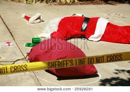 O Boże! SANTA CLAUS kogoś STRZAŁEM w dysku przez rozstrzelanie!  Santa Claus pada ofiarą przemocy