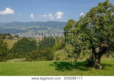 Landscape At The Village Of Flüeli-ranft On The Swiss Alps