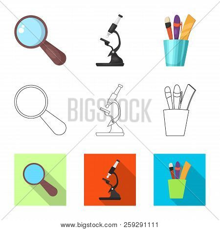 Vector Design Of Education And Learning Symbol. Set Of Education And School Stock Vector Illustratio