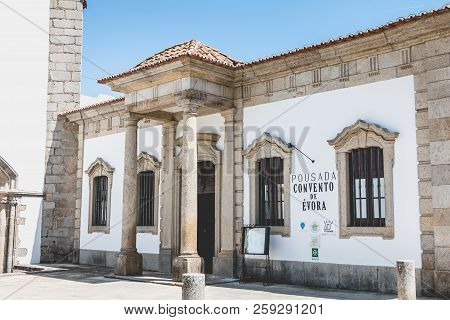 Architecture Detail Of Pousada Convento De Evora In The Historic Centre Of Evora