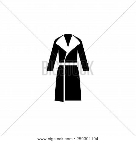 Coat Icon On White Background. Clothing Or Clothes Or Fashion For Man Woman Icon Vector Illustration