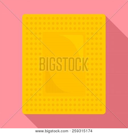 Contraceptive Patch Icon. Flat Illustration Of Contraceptive Patch Icon For Web Design