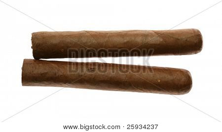 Havana cigars set isolated on white