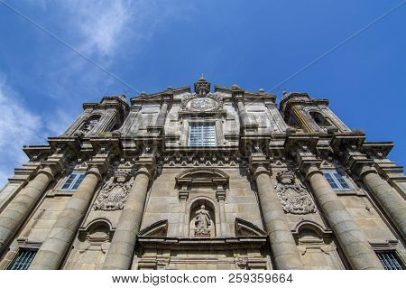 San Bartolome Baroque Church In Pontevedra