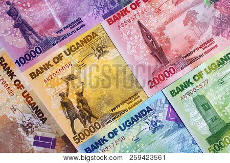 Ugandan Shilling, A Background With Money From Uganda