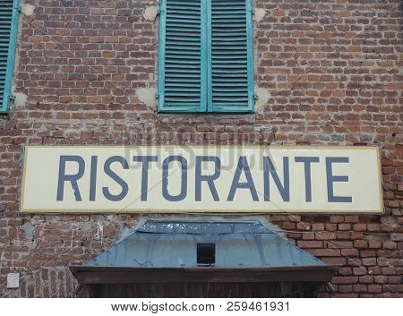 Ristorante (restaurant) Sign