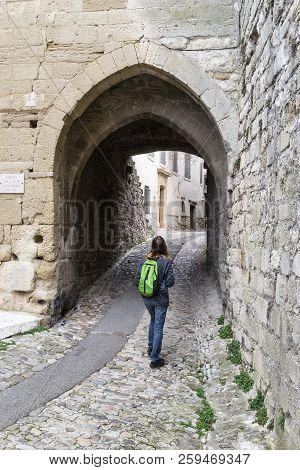 View Of An Archway In Vaison-la-romaine, Provence, France