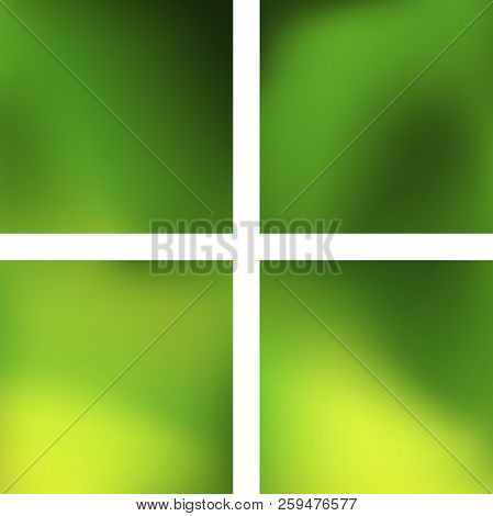 Abstract Green Blurred Background. Vector Illustration. Modern Geometrical Backdrop. Abstract Templa
