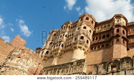 Mehrangarh Or Mehran Fort In Jodhpur, Rajasthan, India