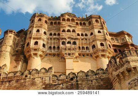 Mehrangarh Or Mehran Fort In Jodhpur, Rajasthan, India