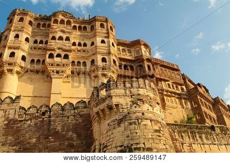 Mehrangarh Or Mehran Fort In Jodhpur, Rajasthan, India