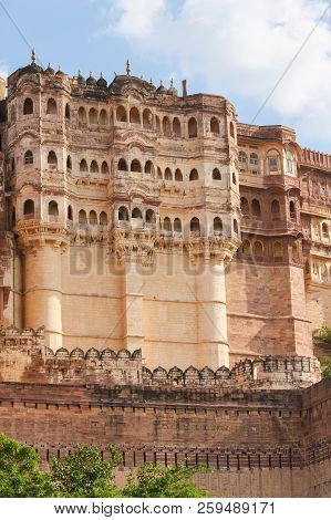 Mehrangarh Or Mehran Fort In Jodhpur, Rajasthan, India
