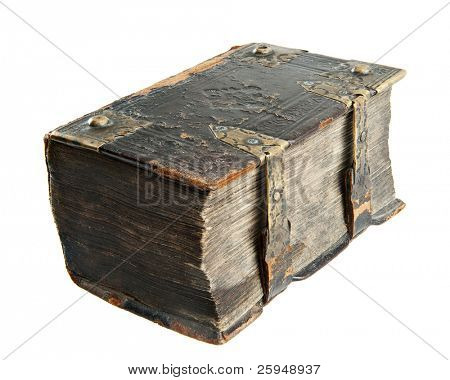 흰색 절연 18 세기에서 아주 오래 된 책