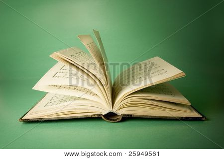 Notes de musique à l'intérieur pages.