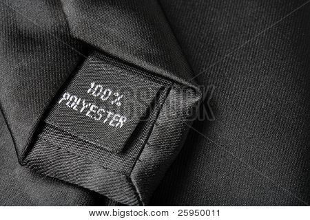Etiqueta de poliéster 100% no empate