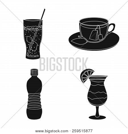 Vector Illustration Of Drink And Bar Icon. Set Of Drink And Party Stock Vector Illustration.
