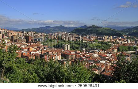 The Cityscape Of Bilbao - Capital City Of Basque Country