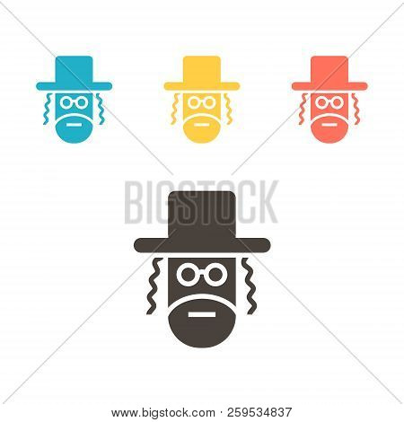 Orthodox Jew Icon Vector Sign For Web Graphic.