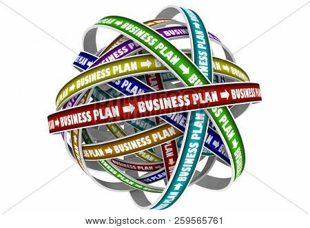 Business Plan Strategy Goal Mission 3d Illustration