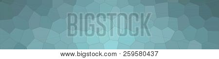 Abstract Illustration Of Wintergreen Pastel Middle Size Hexagon Banner Background, Digitally Generat