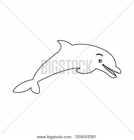 Vector Design Of Sea And Animal Logo. Set Of Sea And Marine Stock Vector Illustration.