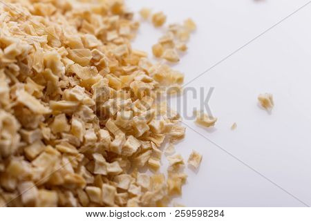 Fragrant Dried Parsnip On A White Acrylic Background