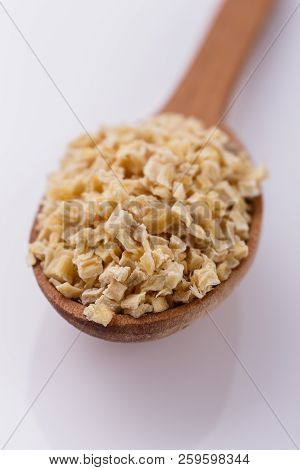 Fragrant Dried Parsnip On A White Acrylic Background
