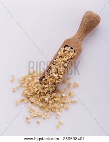Fragrant Dried Parsnip On A White Acrylic Background