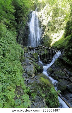 Mikaeri Fall In Dakigaeri Gorge, Senboku, Akita, Japan