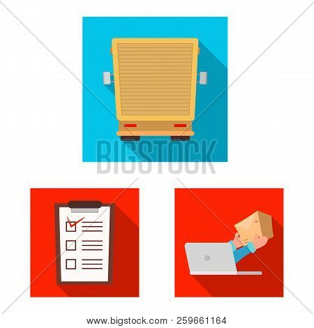 Isolated Object Of Goods And Cargo Icon. Set Of Goods And Warehouse Vector Icon For Stock.