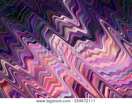 Abstract Futuristic Background For Phone , Social Media. Gradient Neon Stripes, Wavelike Shapes, Imi