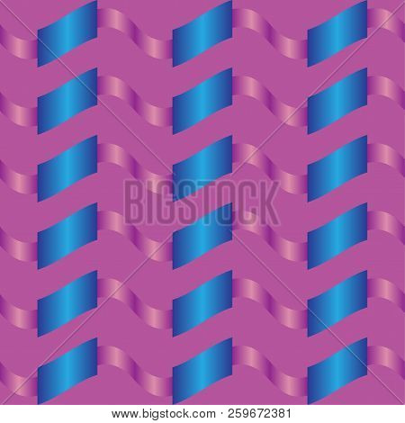 Seamless Pattern Background With Abstract Elements, Colorful Illustration