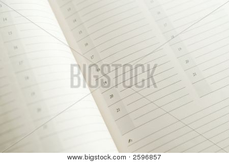 Kalender closeup