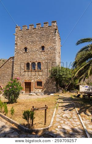 Butrint, Albania- 29 June 2014: Venetian Citadel In The Area Ancient City Buthrotum, Ancient Greek A
