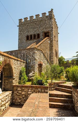Butrint, Albania- 29 June 2014: Venetian Citadel In The Area Ancient City Buthrotum, Ancient Greek A