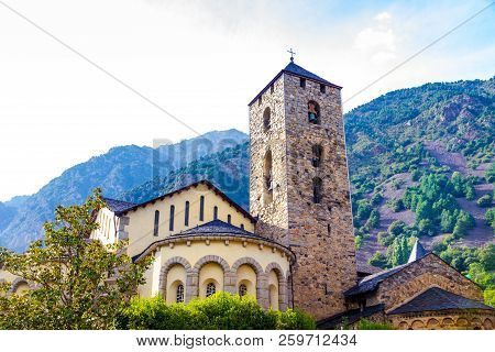 Sant Esteve Church Located In Andorra La Vella, Andorra