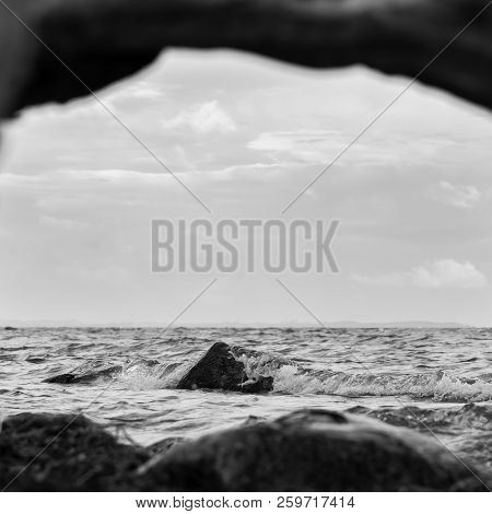 The Lonely Stone, Which Despite The Water