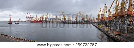 Marine Industrial Commercial Port In Odessa, Ukraine