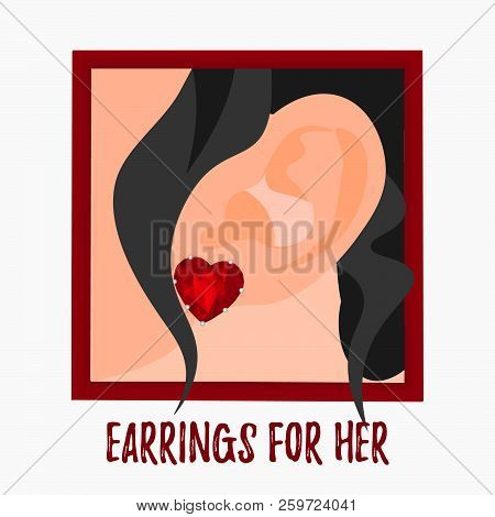 Ear To Silent Mode Icon Isolated Cartoon Style On White Background